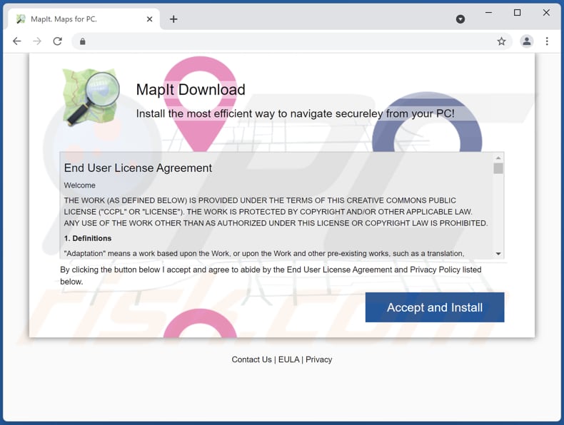 mapit adware download page