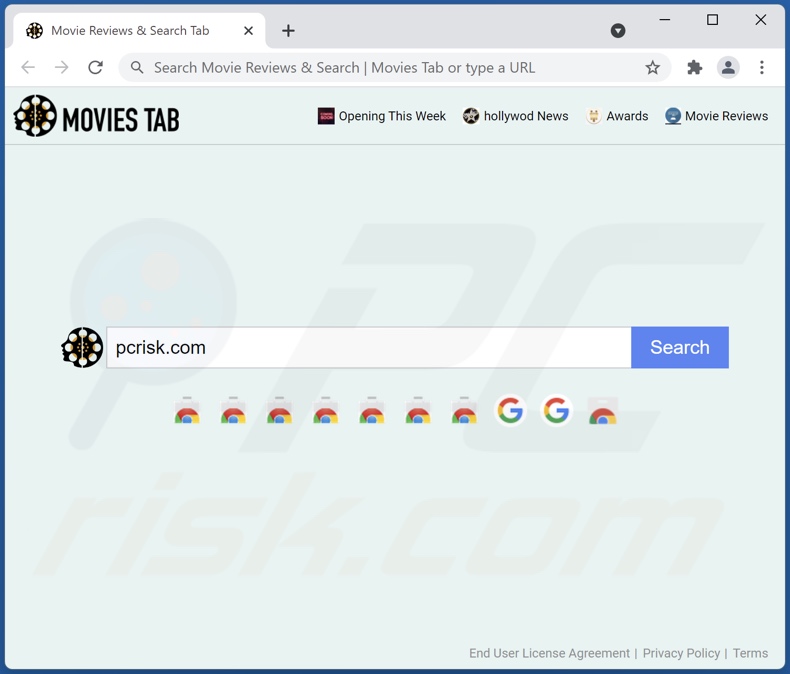 movieztab.com browser hijacker