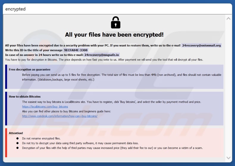 murk ransomware ransom note (info.hta)