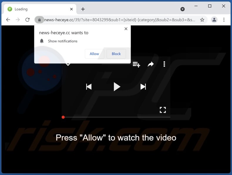 news-heceye[.]cc pop-up redirects
