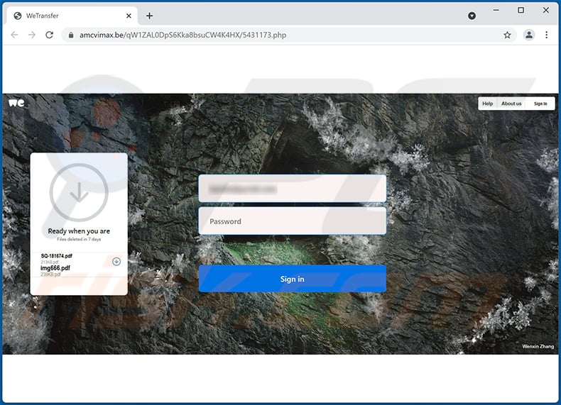 Phishing site promoted via OneDrive-themed spam email (2022-02-11)