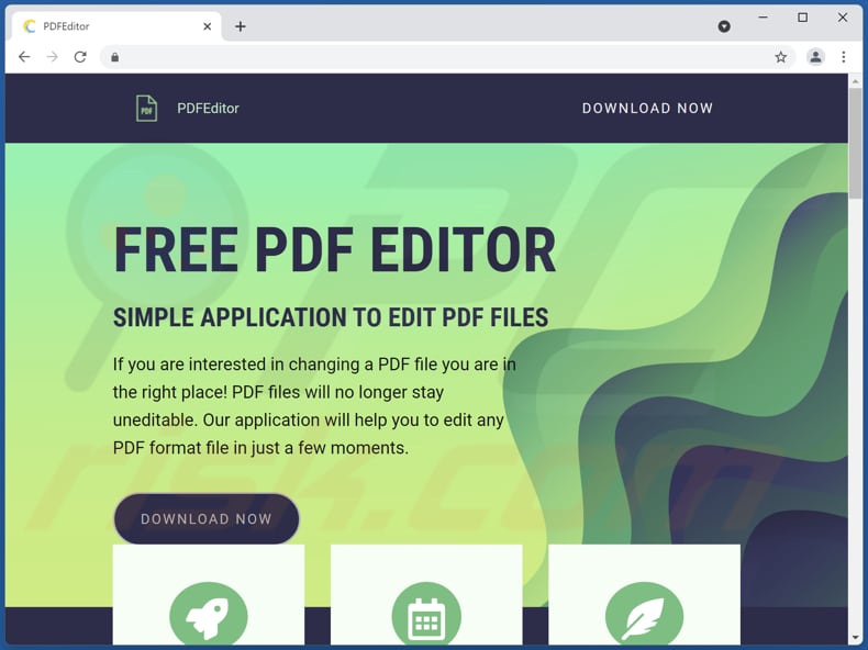 pdfeditor adware download page
