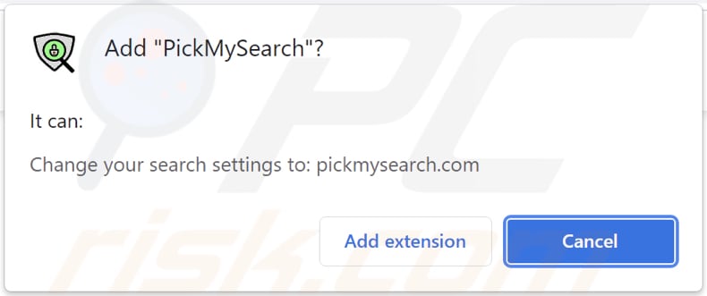 pickmysearch browser hijacker browser notification
