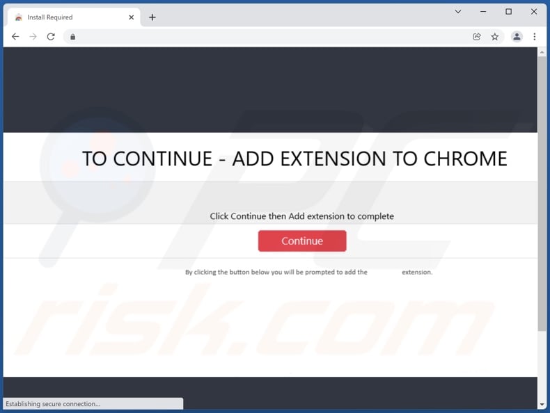 Website used to promote point dark browser hijacker