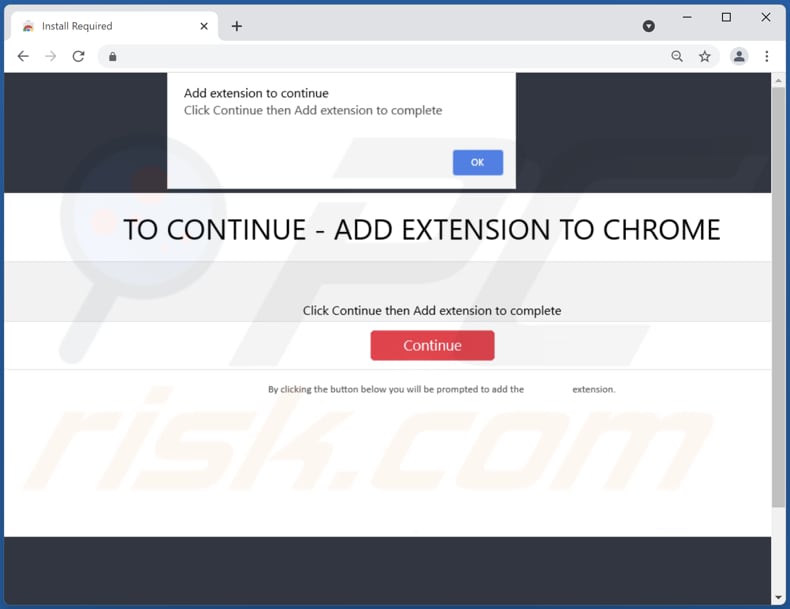 remain dark browser hijacker deceptive download page