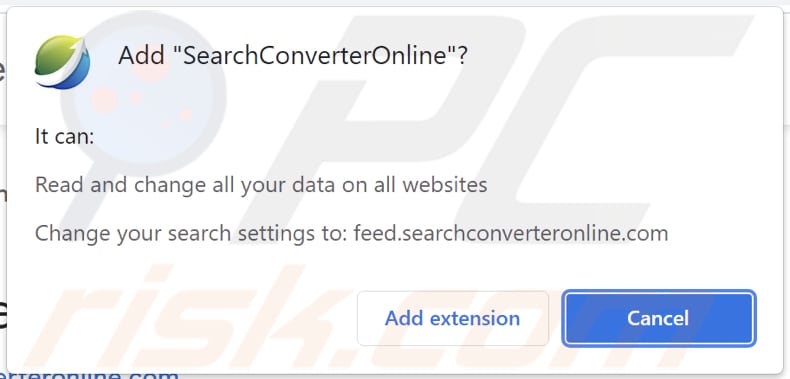 searchconverteronline browser hijacker browser notification