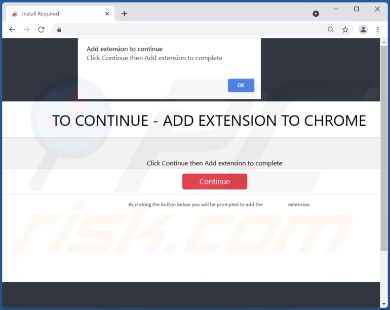 Website used to promote send dark browser hijacker