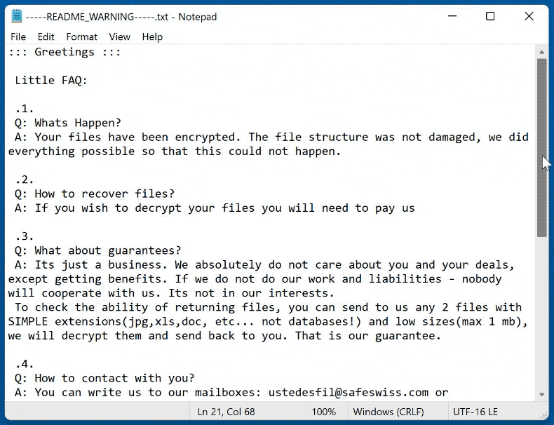 sojusz ransomware ransom note -----README_WARNING-----.txt gif