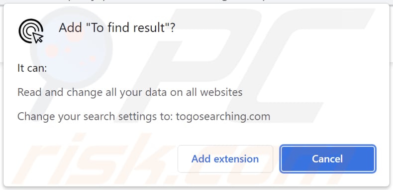 to find result browser hijacker browser notification