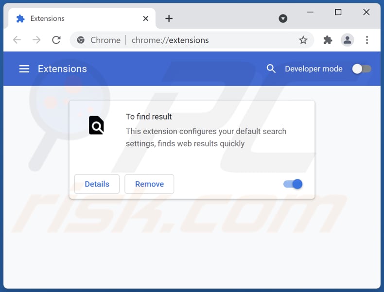 Removing togosearching.com related Google Chrome extensions
