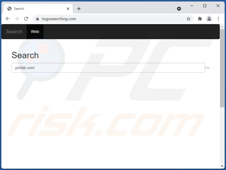 togosearching.com browser hijacker
