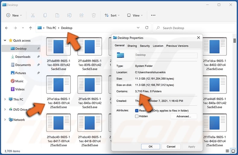 Executables dropped onto the desktop by Vote2024 ransomware