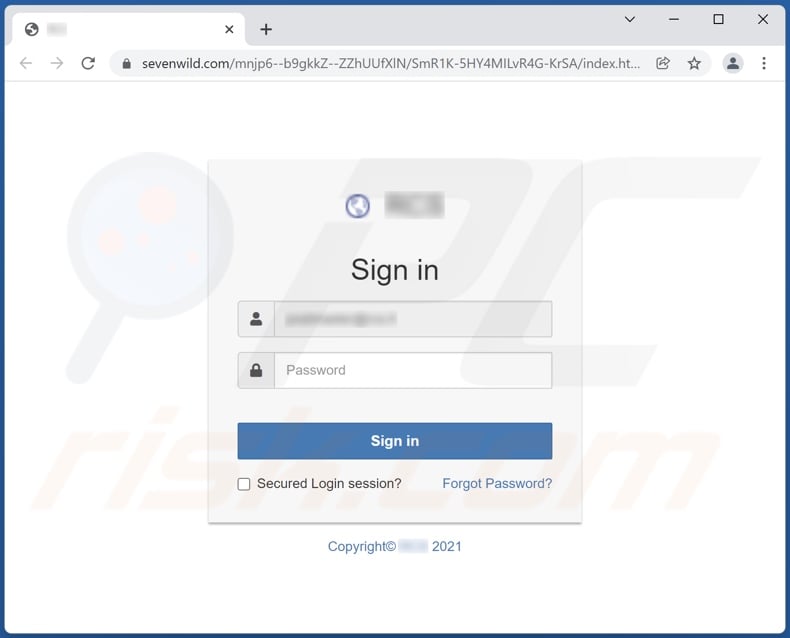 Your eMail account will be disconnected scam email promoted phishing site