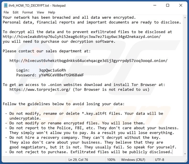 A1tft ransomware text file (ihr6_HOW_TO_DECRYPT.txt)