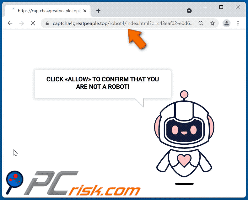 captcha4greatpeaple[.]top website appearance (GIF)