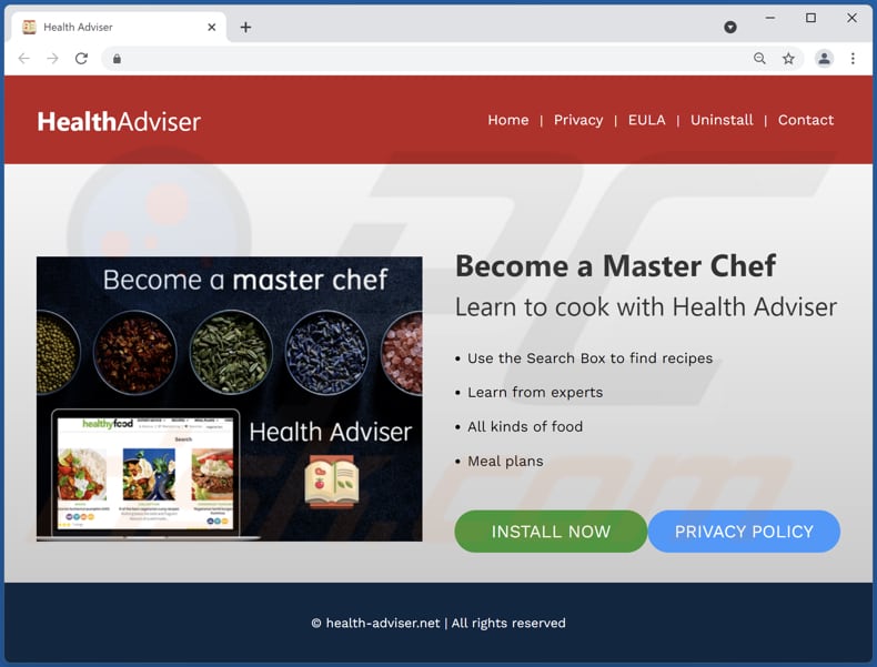 health adviser adware promoter