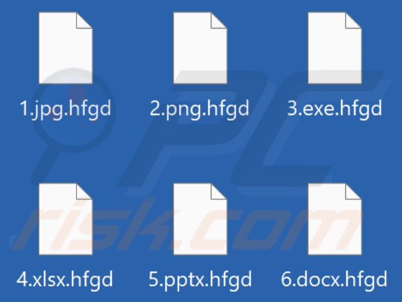 Files encrypted by Hfgd ransomware (.hfgd extension)