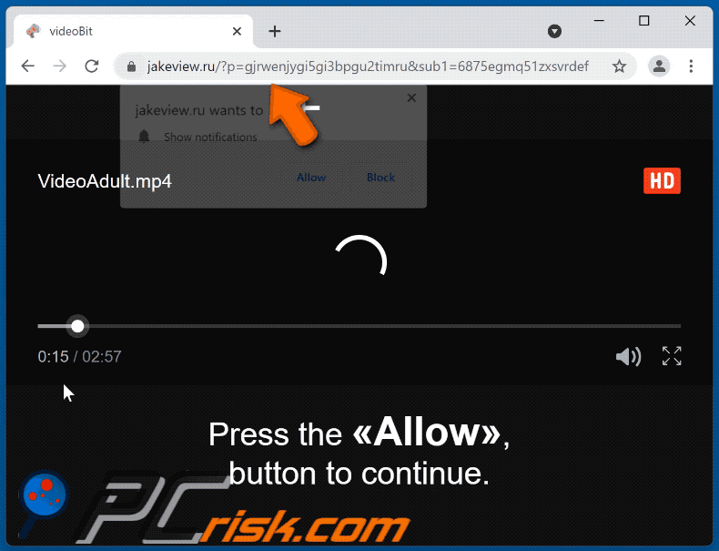 jakeview[.]ru website appearance (GIF)