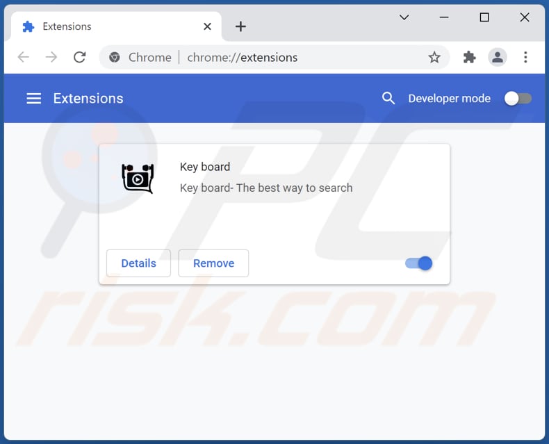 Removing keysearchs.com related Google Chrome extensions