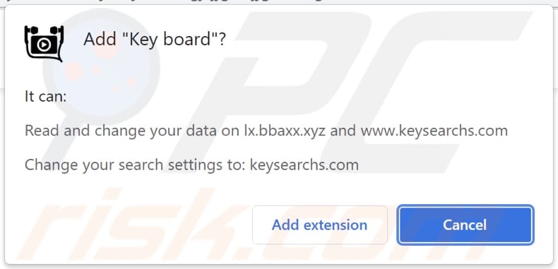 keysearchs.com browser hijacker