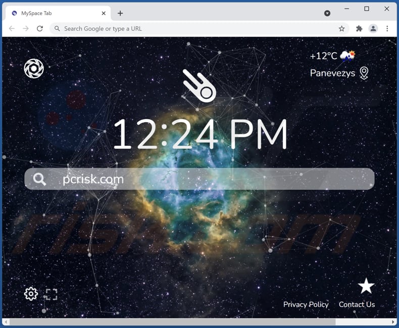 search.spaceytab.com browser hijacker