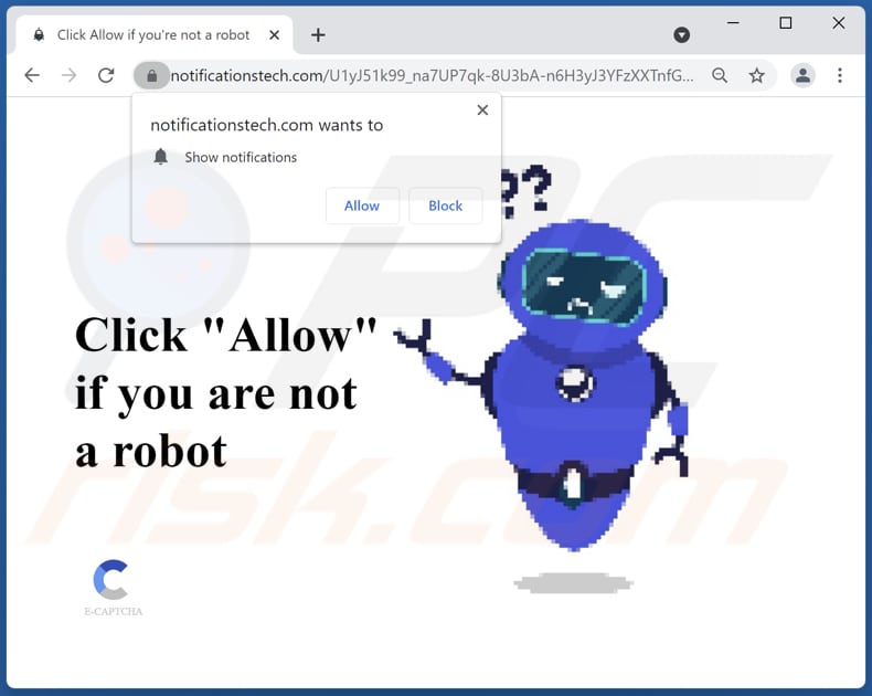 notificationstech[.]com pop-up redirects