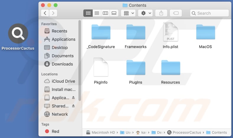 processorcactus adware contents folder