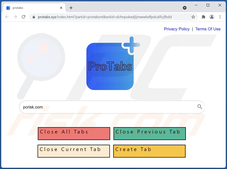 protabs.xyz browser hijacker