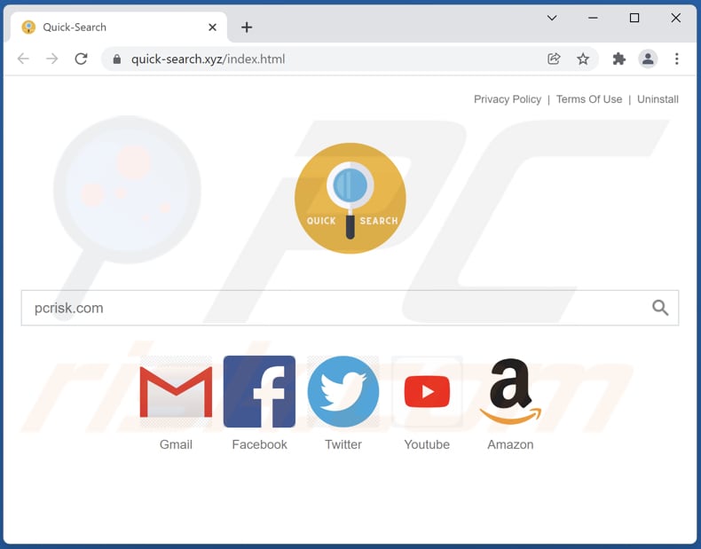 quick-search.xyz browser hijacker