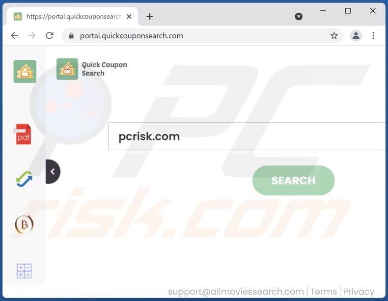 quickcouponsearch.com browser hijacker