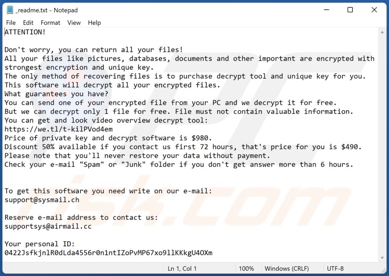 Rguy ransomware text file (_readme.txt)