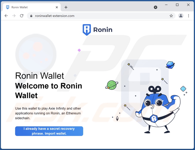 Ronin Wallet scam