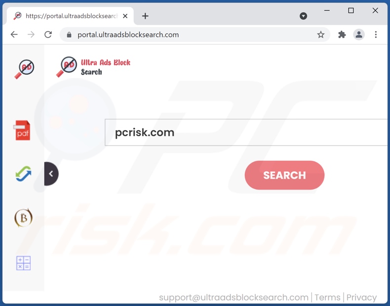 ultraadsblocksearch.com browser hijacker
