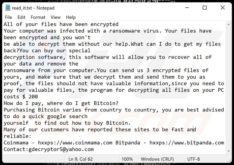 XRED ransomware text file (read_it.txt)