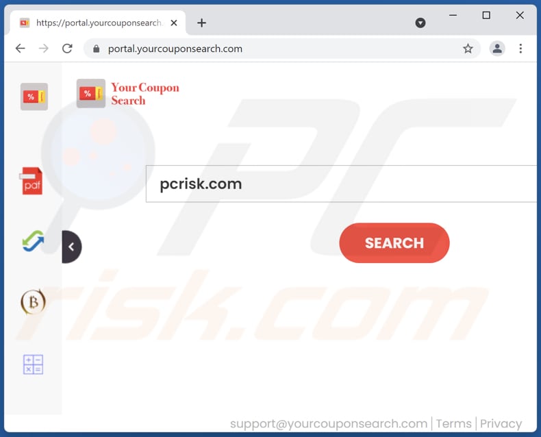yourcouponsearch.com browser hijacker