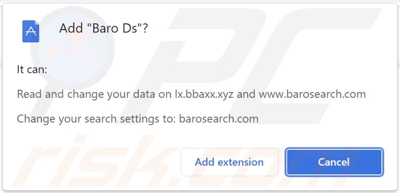 baro ds browser hijacker browser notification
