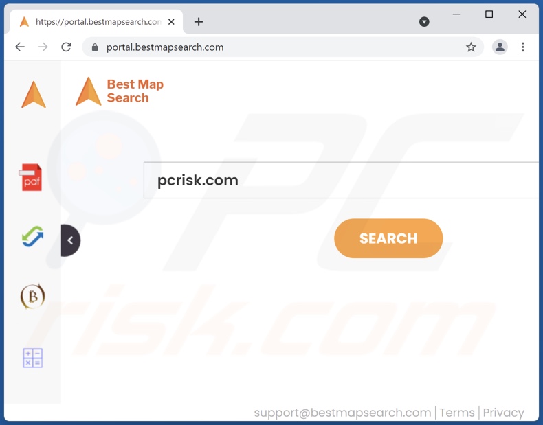 bestmapsearch.com browser hijacker