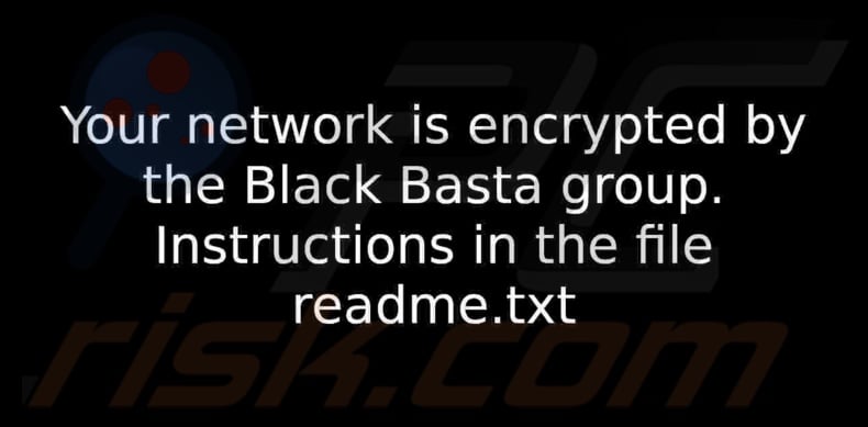 Black Basta ransomware wallpaper