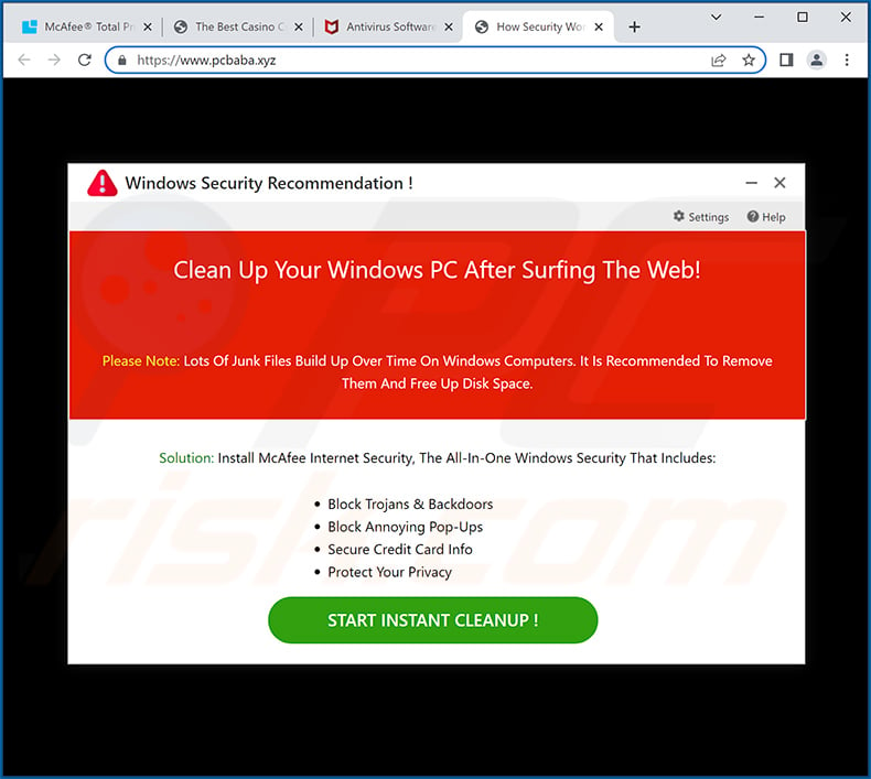 Clean Up Your Windows PC After Surfing The Web! POP-UP Scam (2022-04-07)