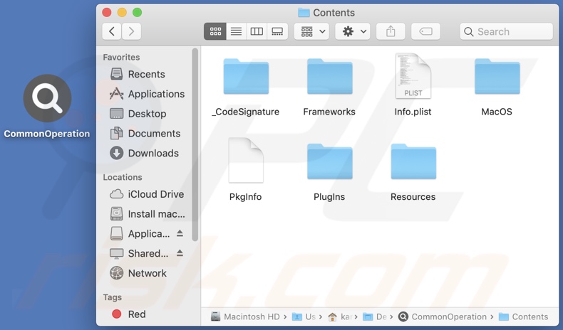 CommonOperation adware install folder