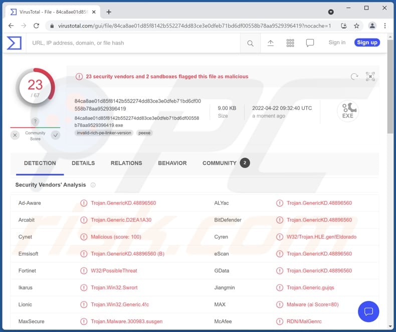 Eagle Monitor remote administration trojan