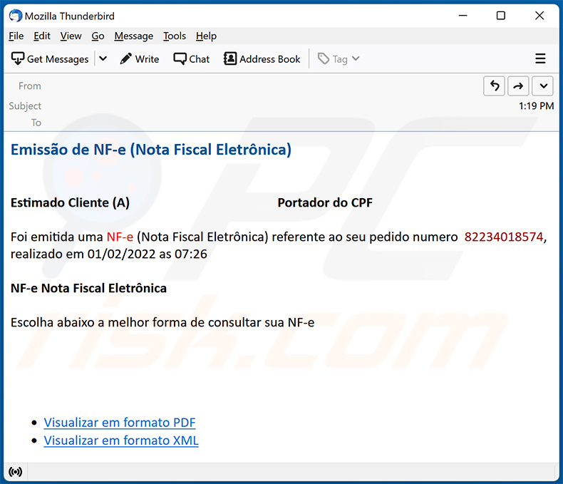 Spam email used to spread Javali banking trojan (2022-04-13)