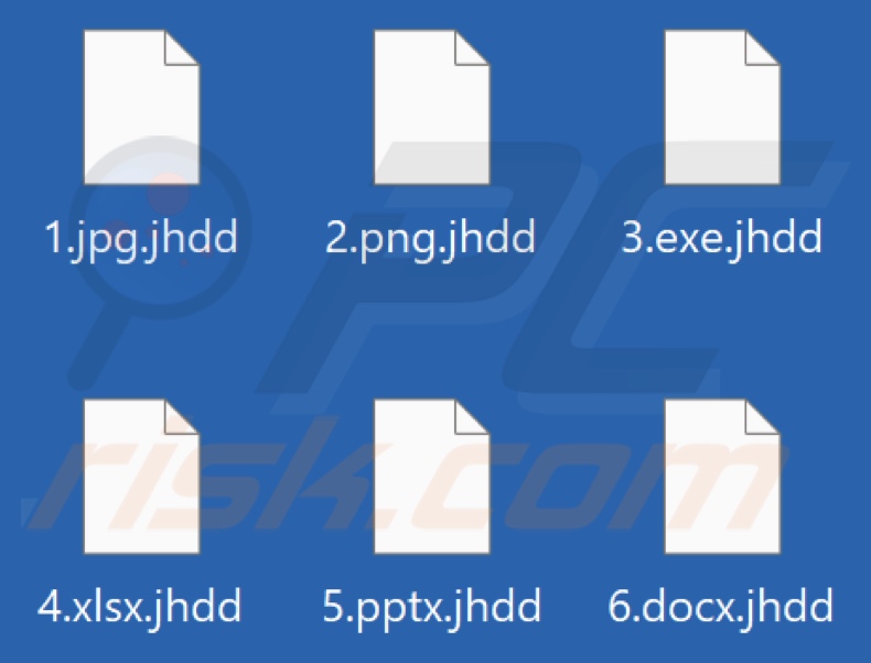 Files encrypted by Jhdd ransomware (.jhdd extension)
