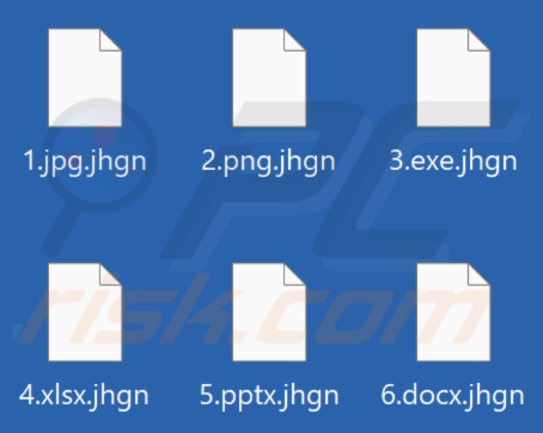 Files encrypted by Jhgn ransomware (.jhgn extension)