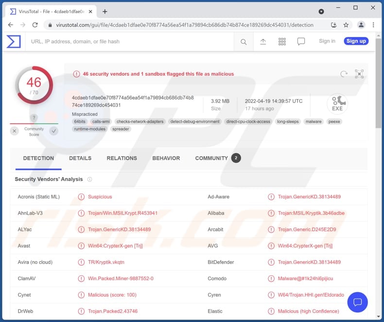 Miner Malware Distributed via Discord - Malware Analysis - Malware