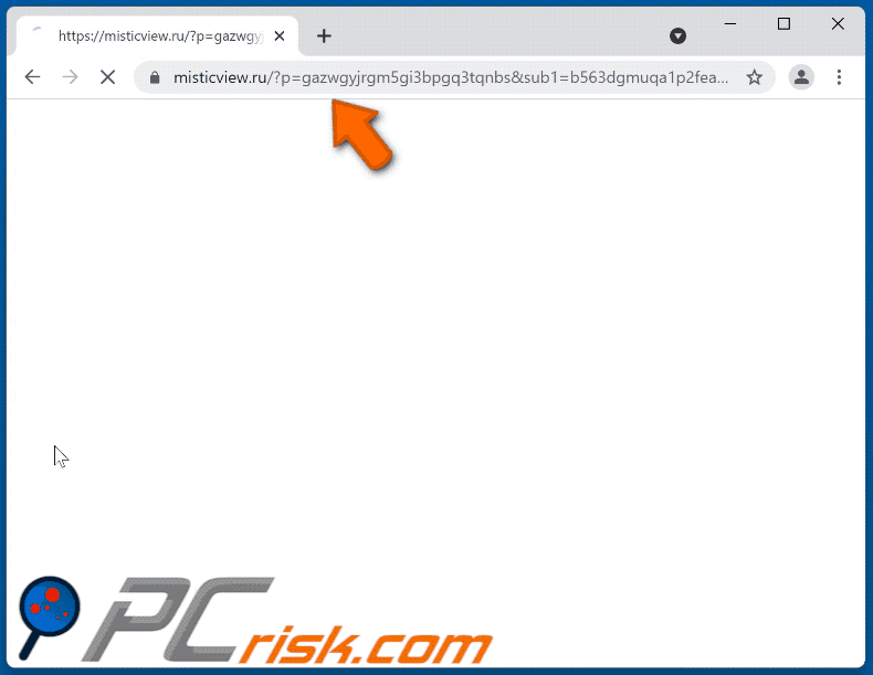 misticview[.]ru website appearance (GIF)