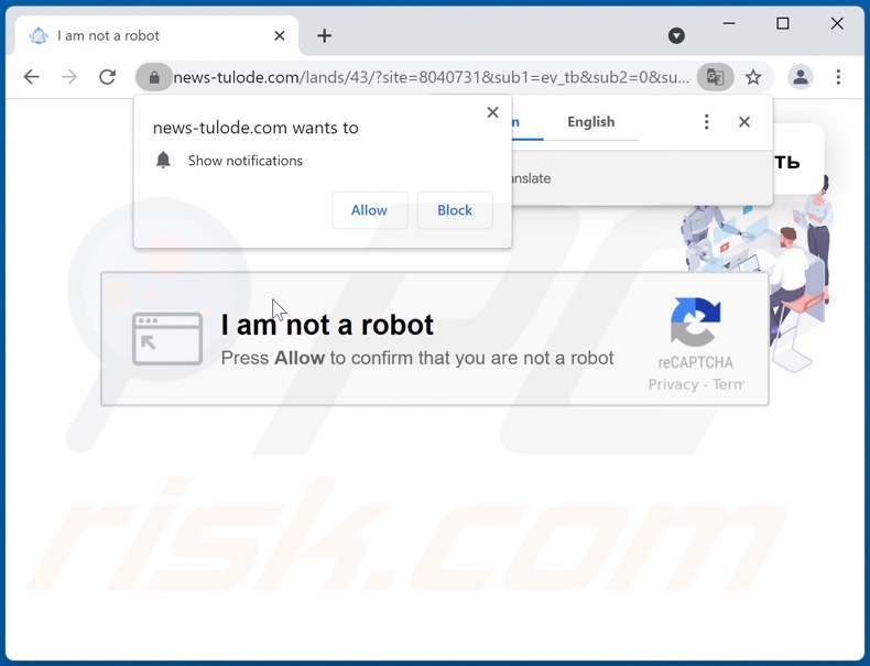 news-tulode[.]com pop-up redirects