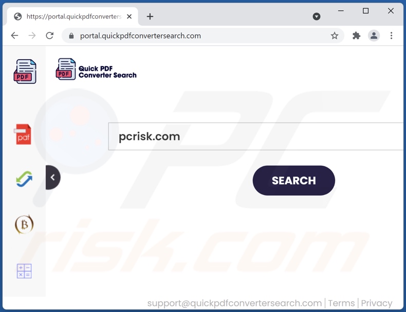 quickpdfconvertersearch.com browser hijacker
