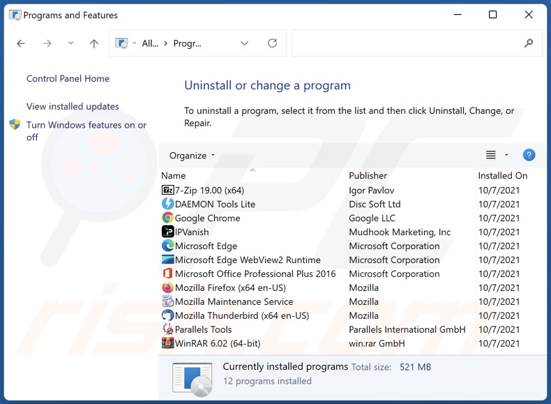 quickpdfconvertersearch.com browser hijacker uninstall via Control Panel