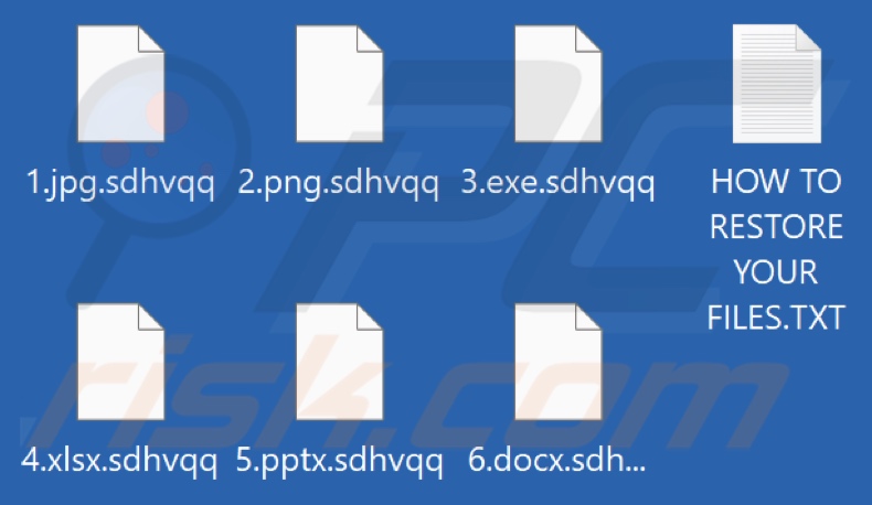 Files encrypted by Sdhvqq ransomware (.sdhvqq extension)